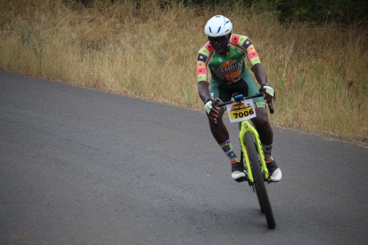 Cyclist during the event